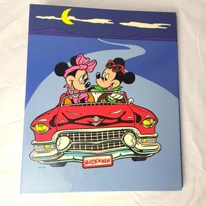 Vintage Mickey & Minnie Mouse Donald Duck Photo Album Binder 1990s